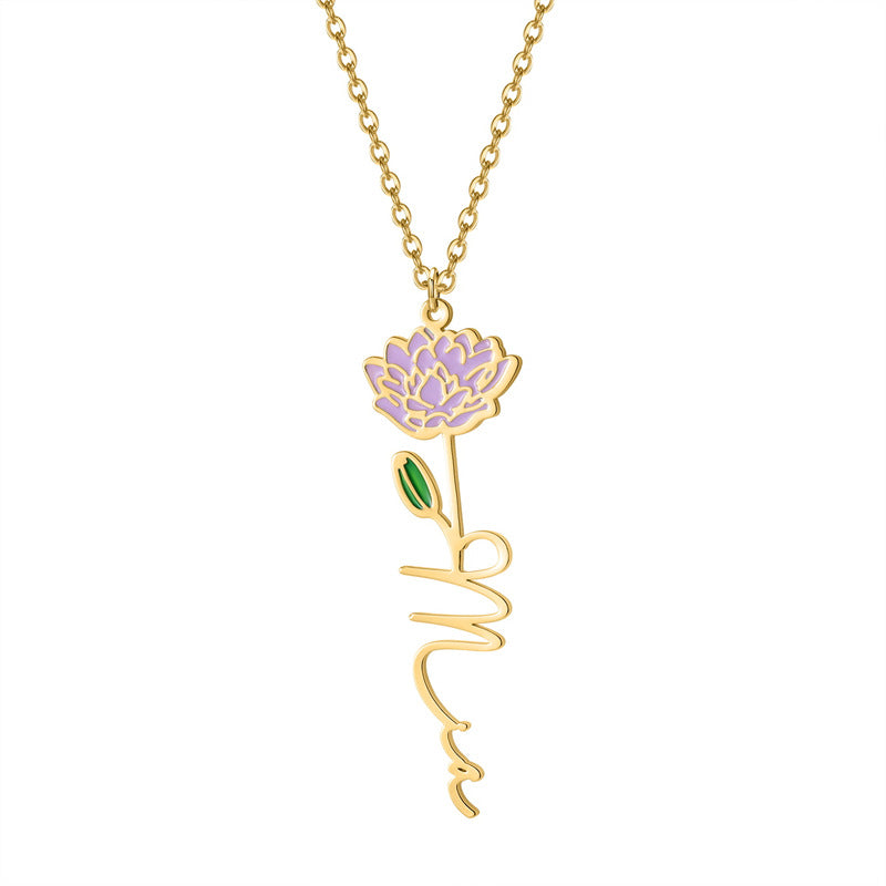 Graceful Floral Identity Necklace