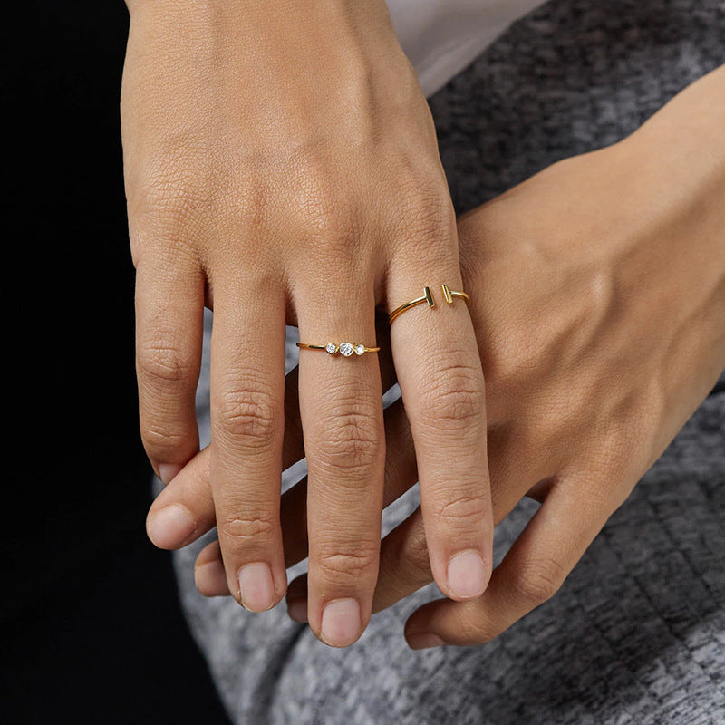 Sterling Silver Twilight Cluster Ring