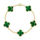 Central Cee Inspired Clover Bracelet – Elegant & Timeless
Elevate your style with this clover bracelet, crafted from high-quality sterling silver and dipped in luxurious gold. Featuring a delicate chain and intricately designed clover-shaped charms, this piece adds a touch of sophistication to any outfit. Inspired by Central Cee’s signature style, it’s the perfect blend of elegance and trend.