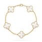 Central Cee Inspired Clover Bracelet – Elegant & Timeless
Elevate your style with this clover bracelet, crafted from high-quality sterling silver and dipped in luxurious gold. Featuring a delicate chain and intricately designed clover-shaped charms, this piece adds a touch of sophistication to any outfit. Inspired by Central Cee’s signature style, it’s the perfect blend of elegance and trend.