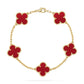 Central Cee Inspired Clover Bracelet – Elegant & Timeless
Elevate your style with this clover bracelet, crafted from high-quality sterling silver and dipped in luxurious gold. Featuring a delicate chain and intricately designed clover-shaped charms, this piece adds a touch of sophistication to any outfit. Inspired by Central Cee’s signature style, it’s the perfect blend of elegance and trend.