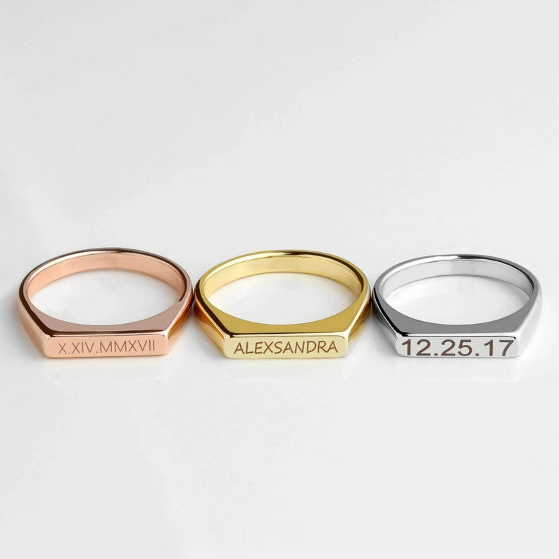 Custom Engraved Signet Ring – Personalised Just for You

Create a one-of-a-kind custom signet ring with an engraving that reflects your style. Whether for everyday wear or special occasions, this personalised signet ring makes a bold statement. Designed for comfort and durability, it’s the perfect blend of elegance and individuality.