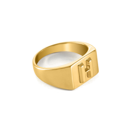 Sterling Silver Initial Ring