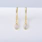 Sterling Silver CZ Earrings Water Drop