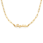 Sterling Silver Link Up Custom Name Necklace