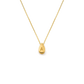 Sterling Silver Water Drop Initial Necklace