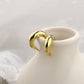 Minimalist Cashew Hoops