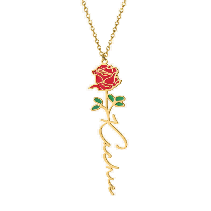 Graceful Floral Identity Necklace