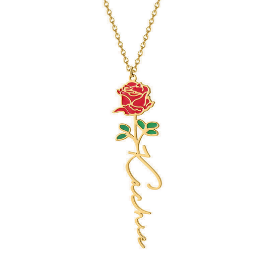 Graceful Floral Identity Necklace