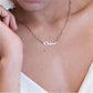 Sterling Silver Link Up Custom Name Necklace