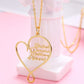 Sterling Silver Heart Shaped Multi Name Necklace