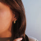 Minimalist Cashew Hoops