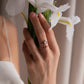 Floral Birthprint Sterling Ring